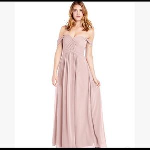 Light Pink Off Shoulder Bridesmaid Dress - Azazie